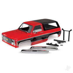 Traxxas Body, Chevrolet Blazer (1979), complete (Red) (includes grille, side mirrors, door handles, windshield wipers, Front & Rear bumpers, decals) 8130R