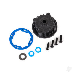 Traxxas Housing, Center Differential / X-Ring Gaskets (2 pcs) / 5x10x0.5 PTFE-Coated Washer / 2.5x8 CCS (4) 9081