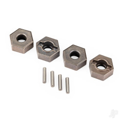 Traxxas Wheel hubs, 12mm hex (steel), extreme heavy duty (4)/ 2x9.8mm pin (4) (for use with #9080 upgrade kit and 6mm axles) 9069