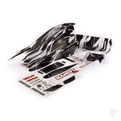 Traxxas Body, Bandit VXL, ProGraphix/ wing (graphics are printed, requires paint & final color application)/ decal sheet 2436L