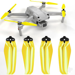 Master Airscrew 7.2x3.8 STEALTH Multirotor Folding Propeller Set x4 Yellow for DJI Air 2S A2S7238FY4