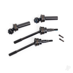 Traxxas Driveshafts, front, extreme heavy duty, steel-spline constant-velocity with 6mm stub axles (complete assembly) (2) (for use with #9080 upgrade kit) 9051R