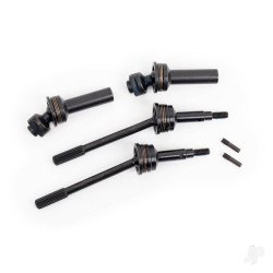 Traxxas Driveshafts, rear, extreme heavy duty, steel-spline constant-velocity with 6mm stub axles (complete assembly) (2) (for use with #9080 upgrade kit) 9052R