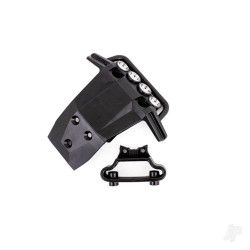 Traxxas Bumper, front / bumper support (fits 4WD Rustler) (for LED light kit installation) 6736X