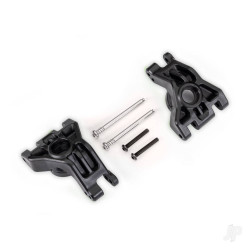 Traxxas Carriers, stub axle, rear, extreme heavy duty, black (left & right)/ 3x41mm hinge pins (2)/ 3x20mm BCS (2) (for use with #9080 upgrade kit) 9050