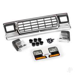 Traxxas Grille, Ford Bronco / grille retainers (6 pcs) / headlight housing (2 pcs) / lens (2 pcs) / 2.6x8 BCS (6 pcs) / 2.5x6 BCS (2 pcs) (fits #8010 Body) 8070