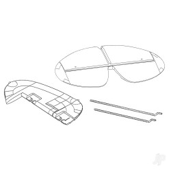 Multiplex RR Rudder, elevator Set FunCub XL 224449