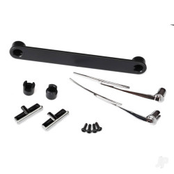 Traxxas Door handles, left & right / windshield wipers, left & right / retainers (3 pcs) / 1.6x5 BCS (self-tapping) (4 pcs) (fits #8010 Body) 8075