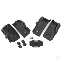 Traxxas Fenders, inner, Front & Rear (2 each) / rock light covers (8 pcs) / battery plate / 3x8 flat-head screws (4 pcs) 8072