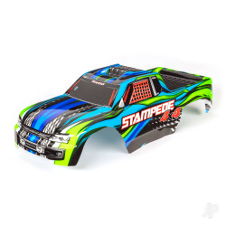 Traxxas Body, Stampede 4X4, blue (painted, decals applied) 6729X