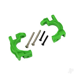 Traxxas Caster blocks (c-hubs), extreme heavy duty, green (left & right)/ 3x32mm hinge pins (2)/ 3x20mm BCS (2) (for use with #9080 upgrade kit) 9032G