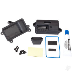 Traxxas Box, receiver (sealed) / foam pad / 2.5x8mm CS (4 pcs) / 3x10mm CS (2 pcs) 6724