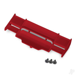 Traxxas Wing, Rustler 4X4 (Red) / 3x8 FCS (3 pcs) 6721R