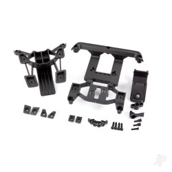 Traxxas Body Mounts, Front & Rear / 3x12mm CS (4) / 3x12mm Shoulder Screw (2 pcs) / 3x10mm Flat-Head Machine Screw (8) / 3x12mm BCS (1) 9015