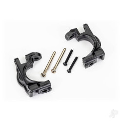 Traxxas Caster blocks (c-hubs), extreme heavy duty, black (left & right)/ 3x32mm hinge pins (2)/ 3x20mm BCS (2) (for use with #9080 upgrade kit) 9032