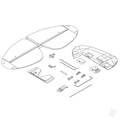 Multiplex Rudder & Elevator for FunCub XL 224435