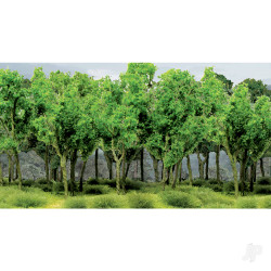 JTT Woods Edge Trees, Green, O-Scale, (5 per pack) 95618