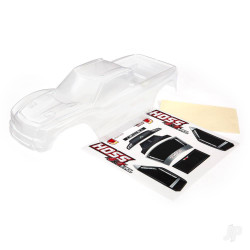 Traxxas Body, Hoss 4x4 (Clear, Requires Painting) / Window, Grille, Lights Decal Sheet 9011