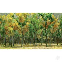 JTT Woods Edge Trees, Fall Mixed, HO-Scale, (9 per pack) 95623