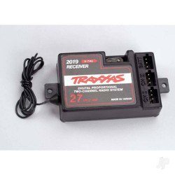 Traxxas Receiver, 2-channel 27MHz, with out BEC (for use with electronic speed control) 2019