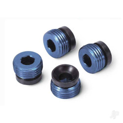 Traxxas Aluminium caps, pivot ball (Blue-anodised) (4 pcs) 4934X