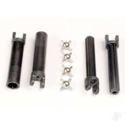 Traxxas Half shafts, Long truck (external-splined (2 pcs) & internal-splined (2 pcs) / metal U-joints (4 pcs) 1951