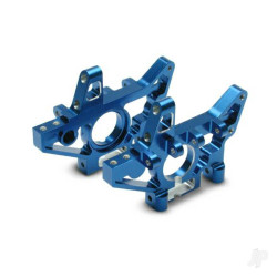 Traxxas Bulkheads, Front (machined 6061-T6 aluminium) (Blue) (left & right) (requires use of 4939X suspension pins) 4930X