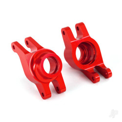 Traxxas Carriers, stub axle (Red-anodised 6061-T6 aluminium) (Rear) (2 pcs) 8952R