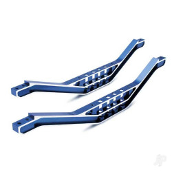 Traxxas Chassis braces, lower machined 6061-T6 aluminium (Blue) (2 pcs) / hardware 4923X