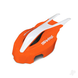 Traxxas Canopy, Front, orange / white, Aton 7915
