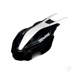 Traxxas Canopy, Front, black / white, Aton 7913