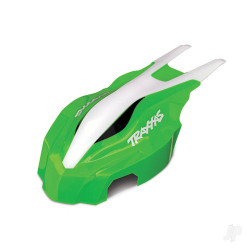 Traxxas Canopy, Front, Green / white, Aton 7914