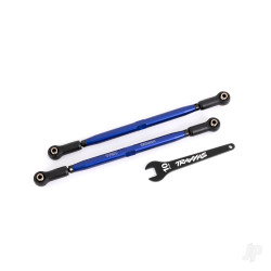Traxxas Toe links, front (TUBES blue-anodised, 6061-T6 aluminium) (2) (for use with #7895 X-Maxx WideMaxx suspension kit) 7897X