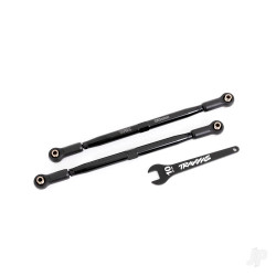 Traxxas Toe links, front (TUBES black-anodised, 6061-T6 aluminium) (2) (for use with #7895 X-Maxx WideMaxx suspension kit) 7897A