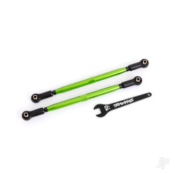 Traxxas Toe links, front (TUBES green-anodised, 6061-T6 aluminium) (2) (for use with #7895 X-Maxx WideMaxx suspension kit) 7897G