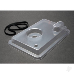 Traxxas Radio box lid (clear) / rubber gasket (1pc) (for use with remote push button) 1571X