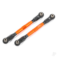 Traxxas Toe links, front (TUBES orange-anodised, 7075-T6 Aluminium, stronger than titanium) (88mm) (2) / rod ends, rear (4) / rod ends, front (4) / Aluminium wrench (1) 8948A