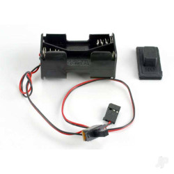 Traxxas Battery holder with on / off switch / rubber on / off switch cover 1523