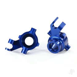 Traxxas Steering blocks, 6061-T6 aluminium (Blue-anodised), left & right 8937X