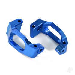 Traxxas Caster blocks (C-Hubs), 6061-T6 aluminium (Blue-anodised), left & right / 4x22mm pin (4 pcs) / 3x6mm BCS (4 pcs) / retainers (4 pcs) 8932X