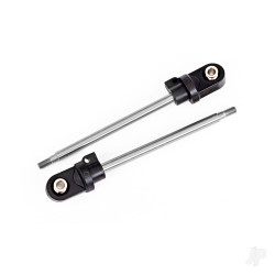 Traxxas Shock shaft, 92mm (GTX) (steel, chrome finish) (2) (assembled with rod ends & hollow balls) 7863