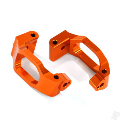 Traxxas Caster blocks (C-Hubs), 6061-T6 aluminium (orange-anodised), left & right / 4x22mm pin (4 pcs) / 3x6mm BCS (4 pcs) / retainers (4 pcs) 8932A