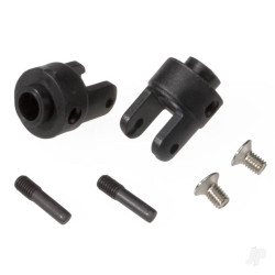 Traxxas Differential output yokes, black (2 pcs) / 3x5mm countersunk screws (2 pcs) / screw pin (2 pcs) 4628R