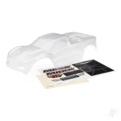 Traxxas Body, Maxx (clear, requires painting) / window masks / decal sheet (fits Maxx with extended chassis (352mm wheelbase)) 8918