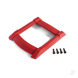 Traxxas Skid plate, roof (Body) (Red) / 3x12mm CS (4 pcs) 8917R