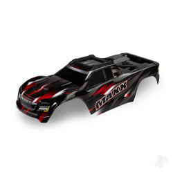 Traxxas Body, Maxx, red (painted, decals applied) (fits Maxx with extended chassis (352mm wheelbase)) 8918R