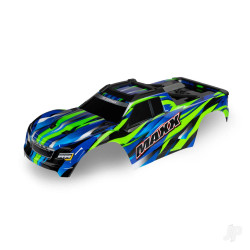 Traxxas Body, Maxx, green (painted, decals applied) (fits Maxx with extended chassis (352mm wheelbase)) 8918G