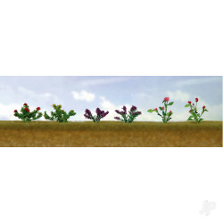 JTT Assorted Flower Plants 1, HO-Scale, (12 per pack) 95557