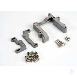 Traxxas Engine mount, 2 piece, aluminium ( with screws) (N. Rustler / Sport) 4460