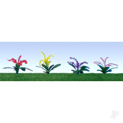 JTT Petunias Assorted, 3/8in, HO-Scale, (30 per pack) 95550